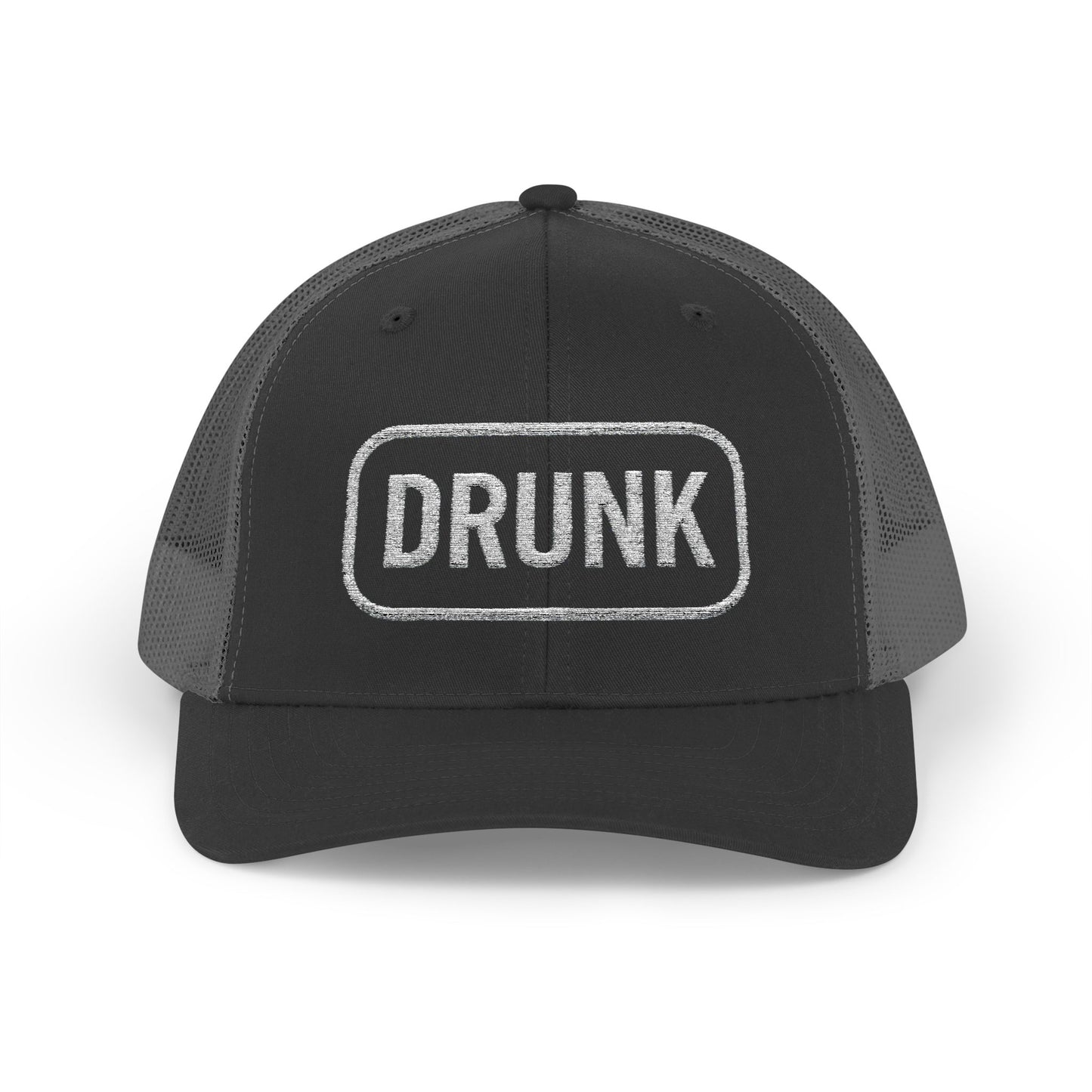 Drunk Embroidered Trucker Hat – Funny Party Cap | Adjustable Mesh Back | Novelty Gift for Adults