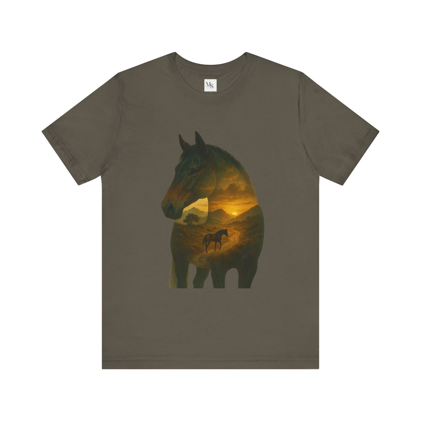 Warmblood horse- shilouette tee