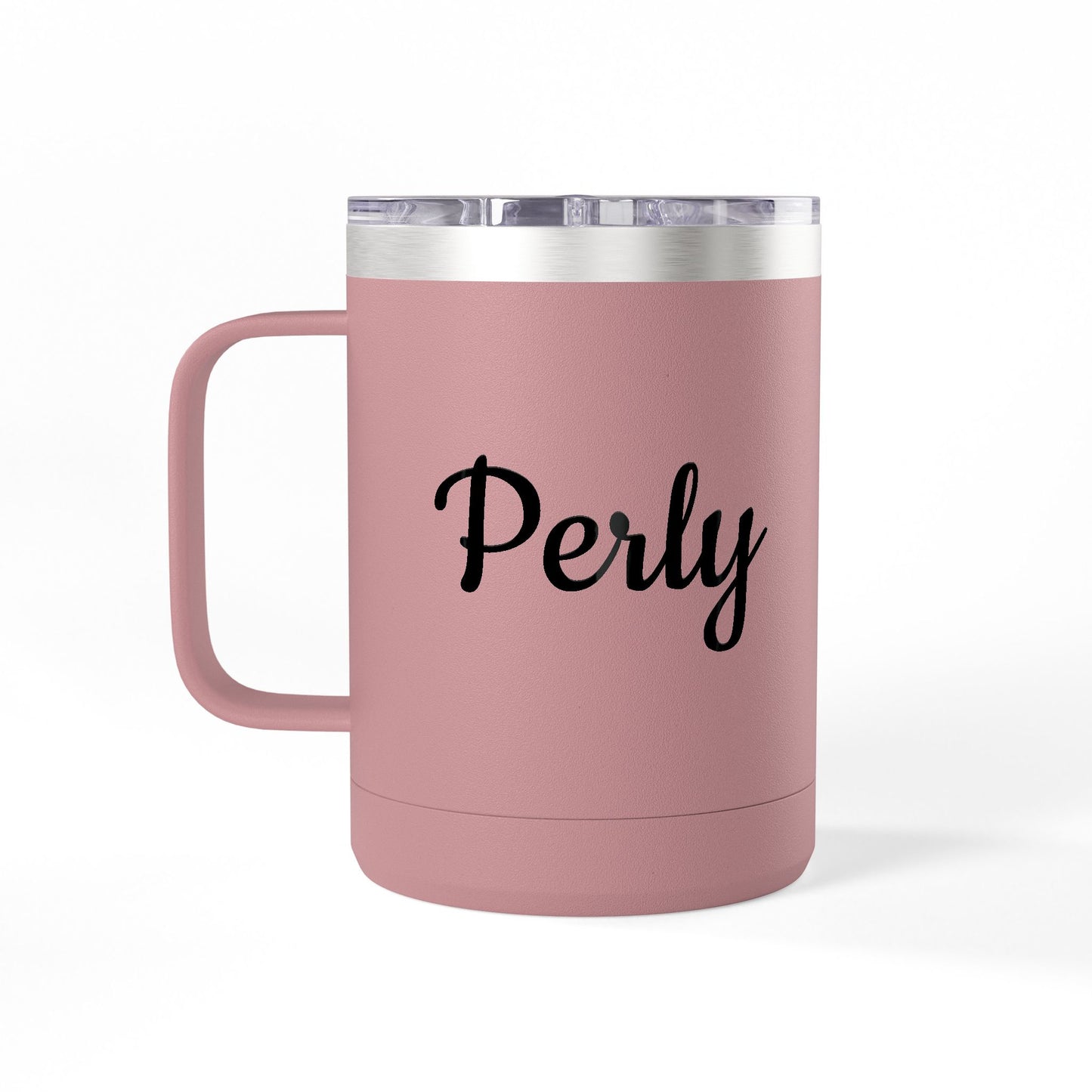 Personalized Insulated Coffee Tumbler – Custom Name 15oz Travel Mug