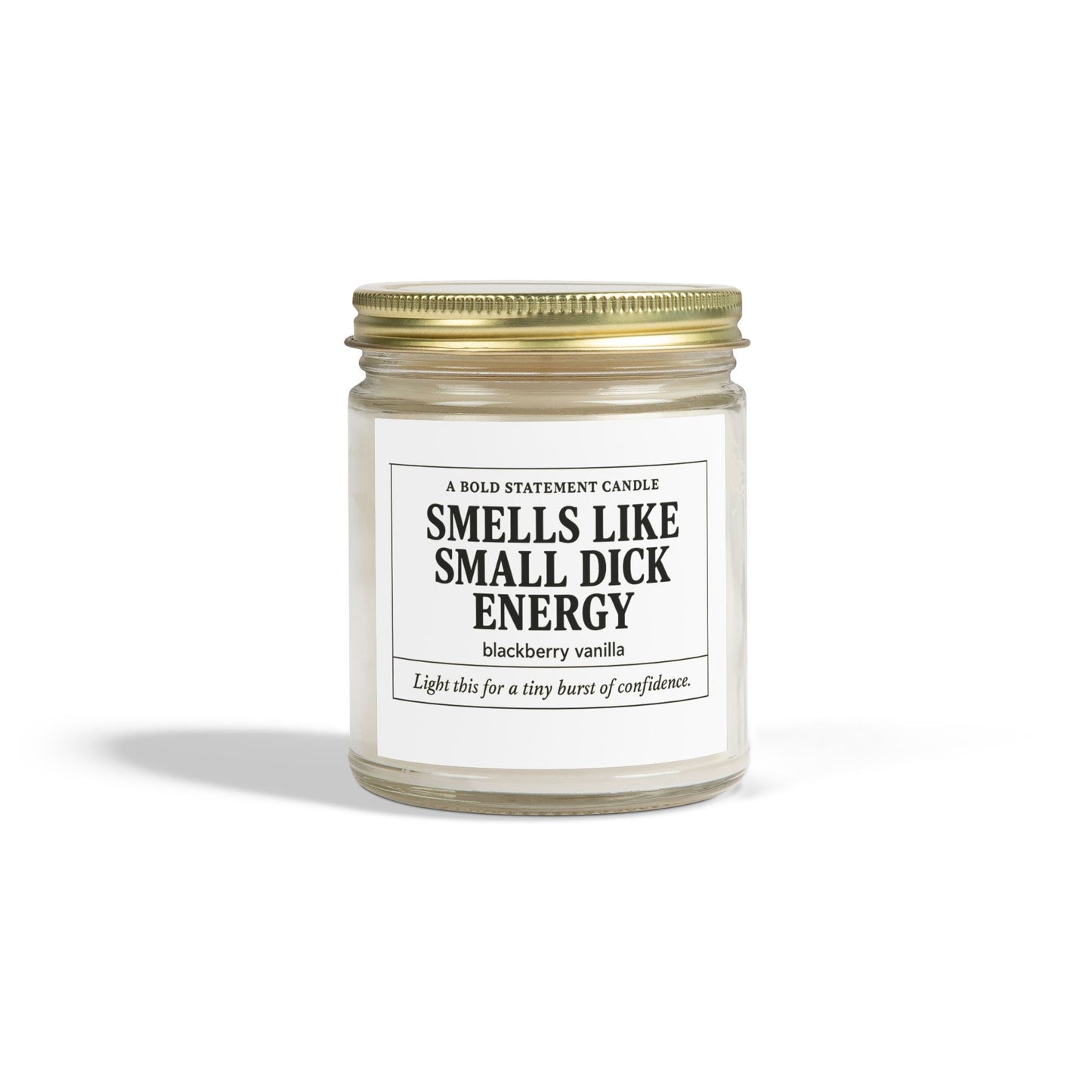 Small dick energy- scented candle, blackberry,vanilla
