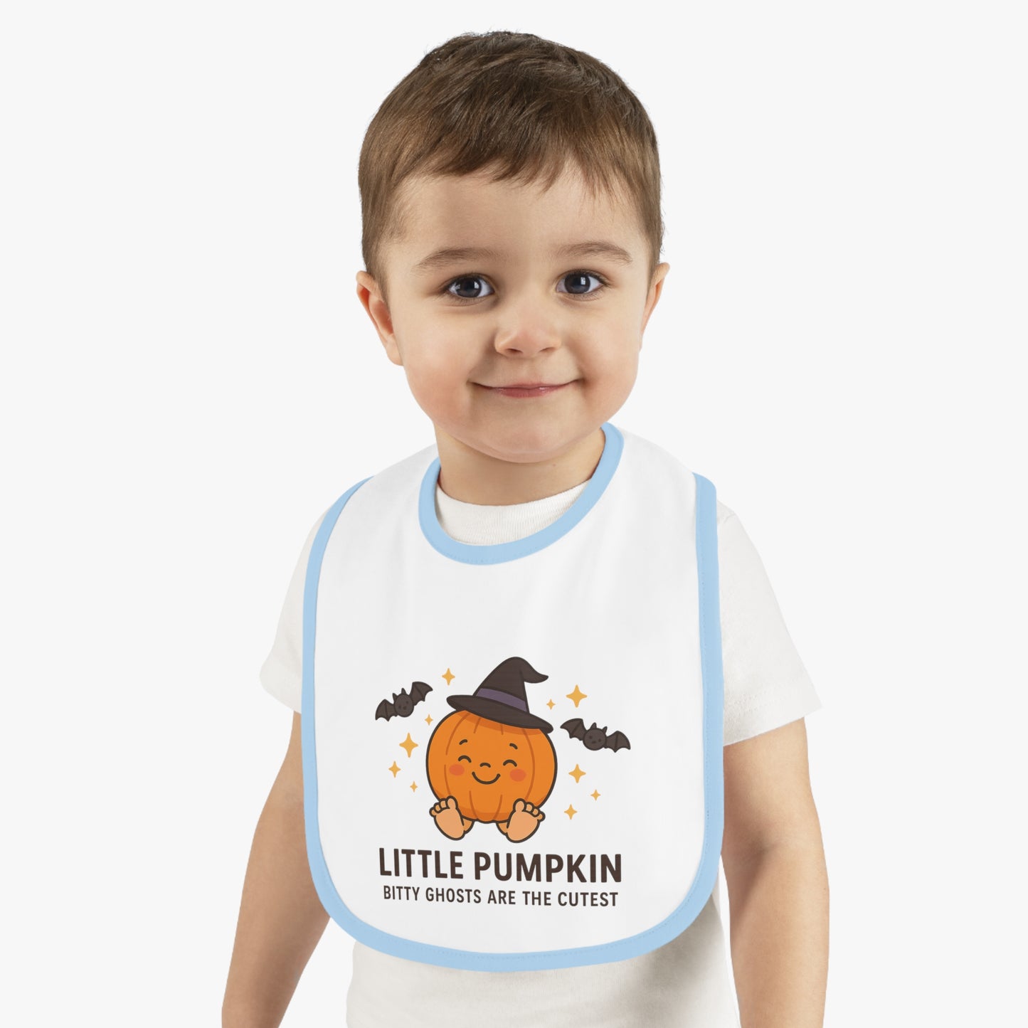Cute Halloween Baby Bib, Adorable Pumpkin Design for Infants, Perfect for Fall Celebrations, Baby Shower Gift, Cute Kids Apparel